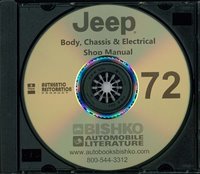 1972 JEEP Body, Chassis & Electrical Service Manual sample image