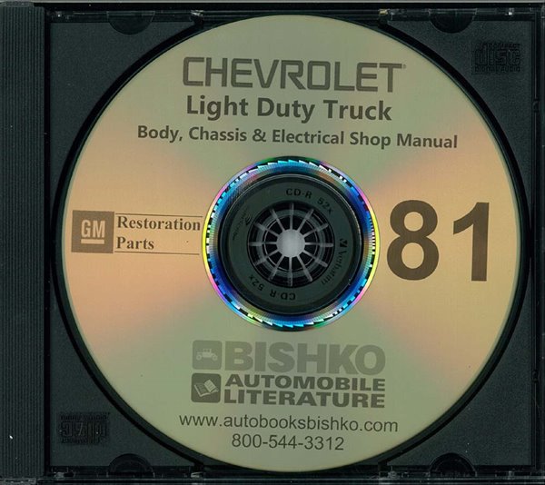 1981 Chevrolet C10, C20, C30, K10, K20, K30 Light Duty, G, P Series Truck