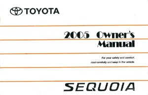 2005 Toyota Sequoia Owner's Manual