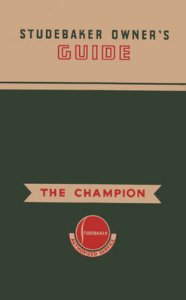 1939 Studebaker Champion Owner's Manual