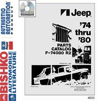 1974-80 JEEP Body & Chassis, Text & Illustration Parts Book sample image