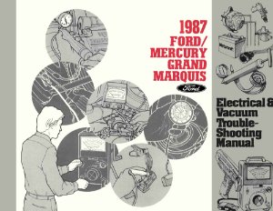 1987 Ford Crown Victoria, Grand Marquis Wiring Diagrams Manual