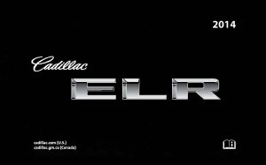 2014 Cadillac ELR Owner's Manual