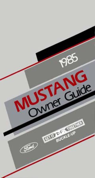 1985 Ford Mustang Owner's Manual