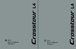 2012 Honda Crosstour - 4 CYL ONLY Factory Shop Service Manual