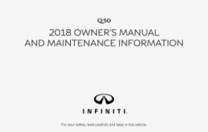 2018 Infiniti Q50 Owner's Manual