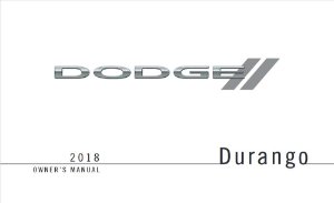 2018 Dodge Durango Owner's Manual