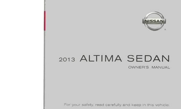 2013 Nissan Altima Sedan Owner's Manual