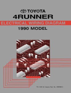 1990 Toyota 4Runner Wiring Diagrams Manual