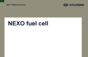 2022 Hyundai Nexo Fuel Cell Owner's Manual