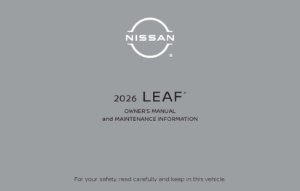 2026 Nissan Leaf Owner's Manual