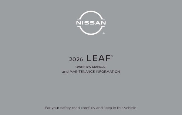 2026 Nissan Leaf Owner's Manual