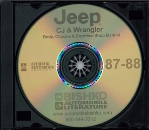 1987–1988 Jeep Wrangler Factory Shop Service Manual