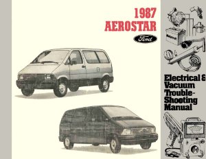 1987 Ford Truck Aerostar Wiring Diagrams Manual