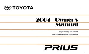 2004 Toyota PRIUS Owner's Manual