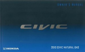 2013 Honda Civic Natural Gas Owner's Manual