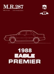 1988 Eagle Premier Factory Shop Service Manual