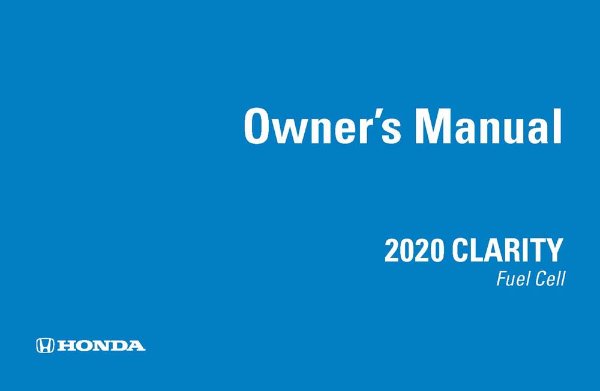 2020 Honda Clarity Fuel Cell Owner's Manual
