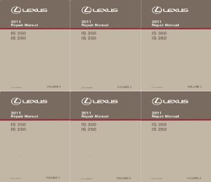 2011 Lexus IS 350C IS 250C Factory Shop Service Manual