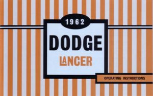 1962 Dodge Lancer Owner's Manual