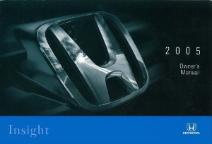 2005 Honda Insight Owners Manual User Guide