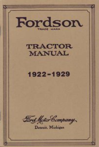 1922-1929 Fordson Tractor Shop Service RepairManual