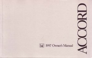 1997 Honda Accord Wagon Owner's Manual