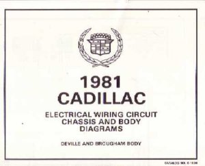 1981 Cadillac Brougham, Deville Wiring Diagrams Manual