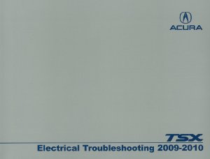 2009–2010 Acura TSX Factory Shop Service Manual