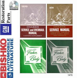 1970 Chevrolet All Models Fisher Body Factory Shop Service Manual