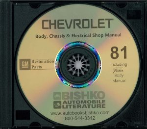 1981 Chevrolet All Models Fisher Body OVERHAUL NO CITIATION OR CORVETTE Factory