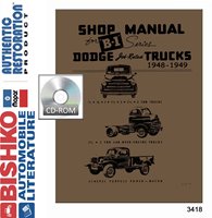 1948-49 DODGE TRUCK Body, Chassis & Electrical Service Manual sample image