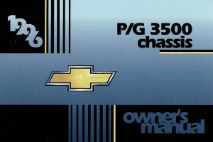 1996 Chevrolet P Chassis & G Van Owner's Manual