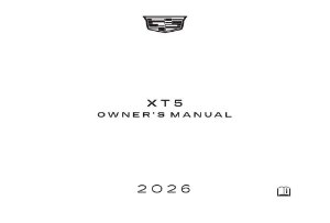 2026 Cadillac XT5 Owner's Manual
