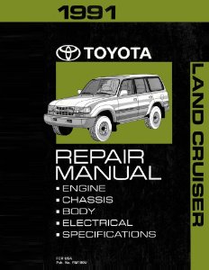 1991 Toyota Land Cruiser Shop Service Repair Manual