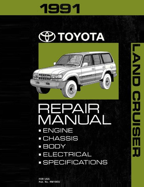 1991 Toyota Land Cruiser Shop Service Repair Manual