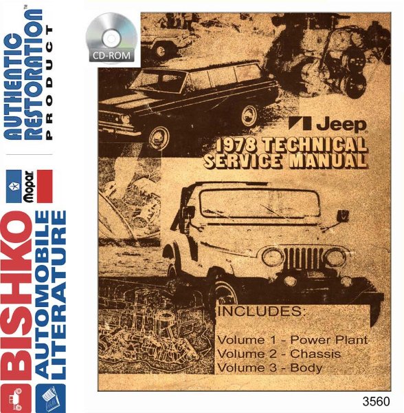 1978 Jeep All Models Factory Shop Service Manual