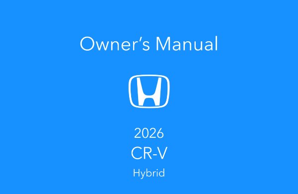 2026 Honda CR-V HEV Owner's Manual