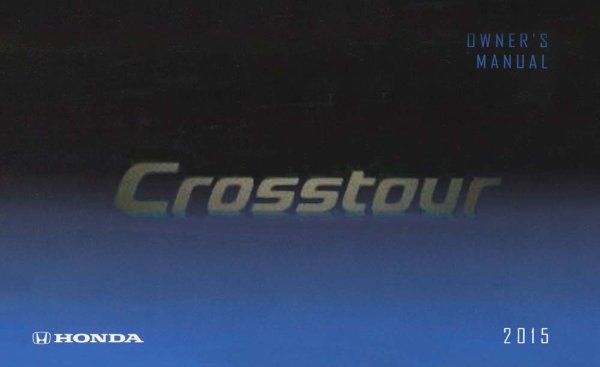 2015 Honda Crosstour Owner's Manual