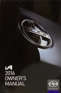 2016 Scion Scion IA Owner's Manual