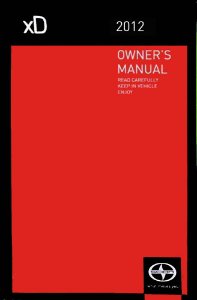 2013 Scion Scion XB Owner's Manual