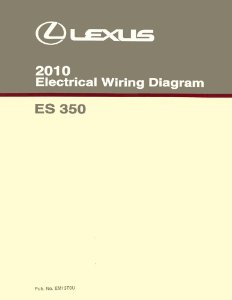 2010 Lexus ES 350 Wiring Diagrams Manual