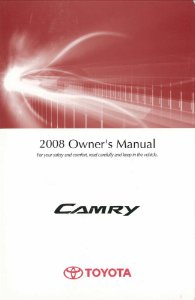 2008 Toyota Camry Owner's Manual