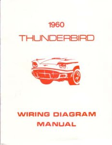 1960 Ford Thunderbird Wiring Diagrams Manual
