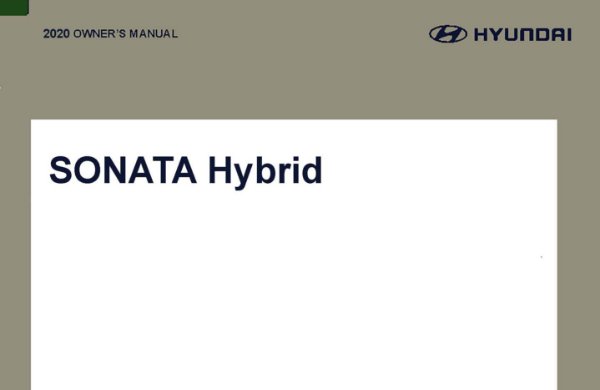 2020 Hyundai Sonata Hybrid Owner's Manual