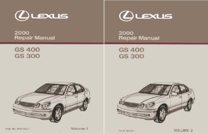 2000 Lexus GS 400, GS 300 Factory Shop Service Manual