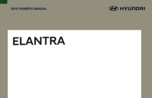 2019 Hyundai Elantra Owner's Manual