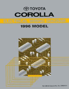 1996 Toyota Corolla Wiring Diagrams Manual