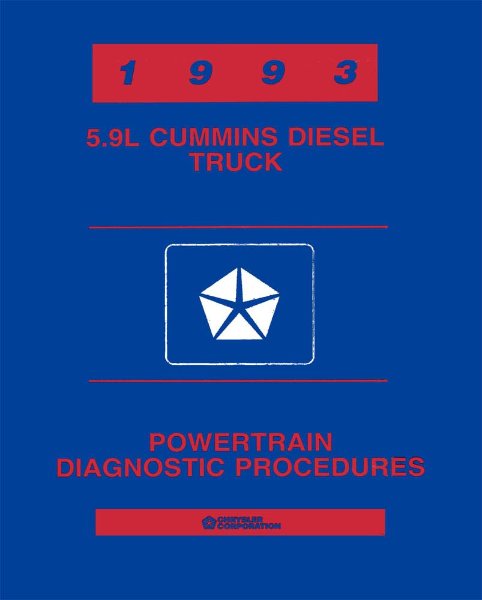 1993 Dodge Truck 5.9L Cummins Diesel Engine Factory Shop Service Manual