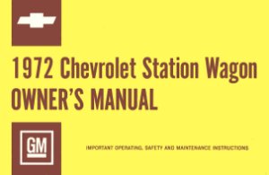 1972 Chevrolet Station Wagon Owner's Manual